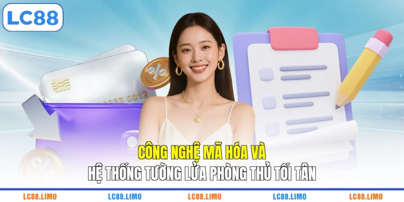 Công nghệ mã hóa và hệ thống tường lửa phòng thủ tối tân